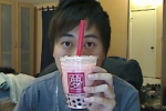 Fantasia Strawberry Milk Tea w/ Boba (Happy Tiim)